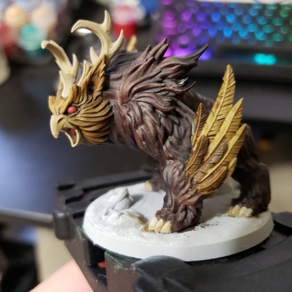 Owlbear Совомед &mdash; Мініатюра для настільних рольових ігор D&D, Pathfinder Миниатюра08 фото