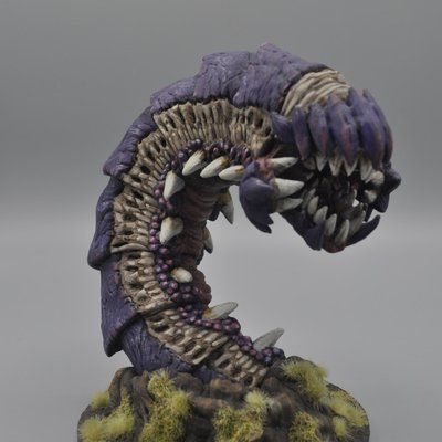 Purple Worm Лиловый Червь - Миниатюра для настольных ролевых игр D&D , Pathfinder Миниатюра09 фото