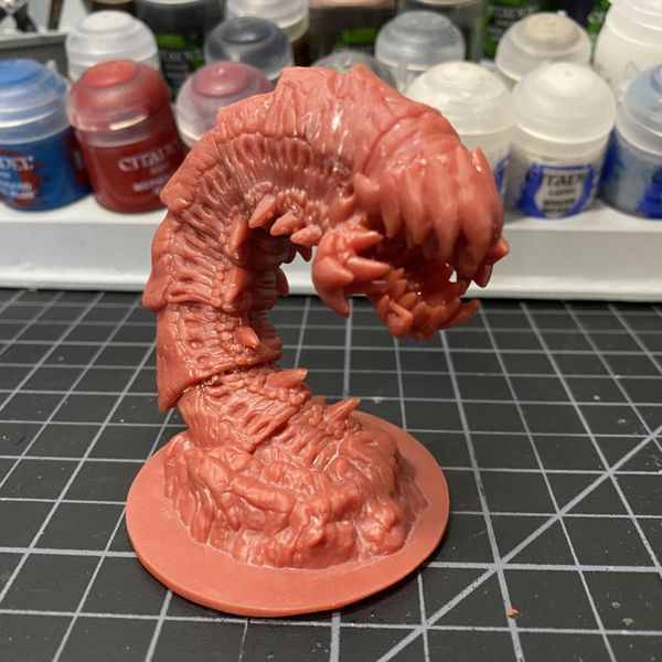 Purple Worm Лиловый Червь - Миниатюра для настольных ролевых игр D&D , Pathfinder Миниатюра09 фото