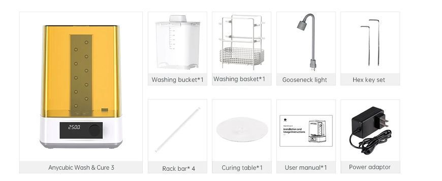Anycubic Wash and Cure Machine 3 ACWASH02 фото