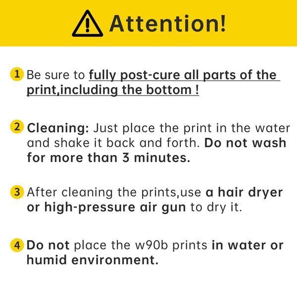 Обрабатываемая водой фотополимерная смола RESIONE W90B Water Washable 3D Printer Resin Not Brittle RES14 фото