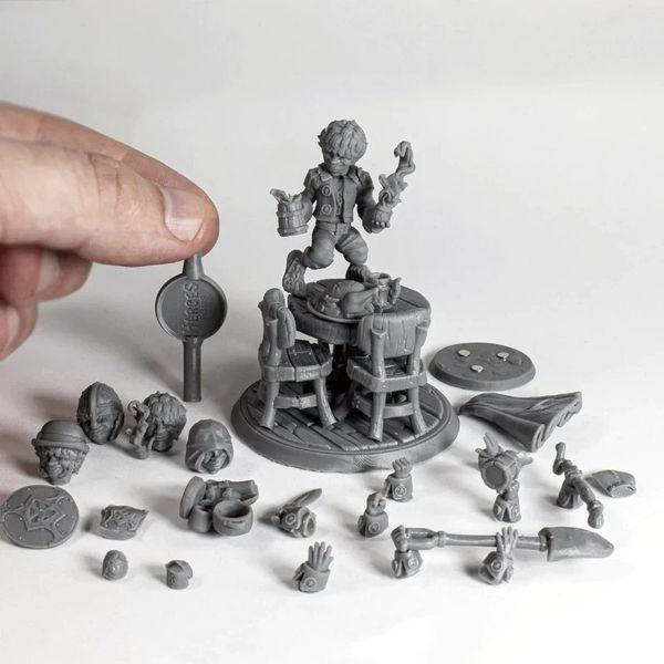 Обрабатываемая водой фотополимерная смола RESIONE W90B Water Washable 3D Printer Resin Not Brittle RES14 фото