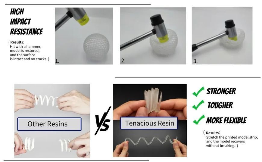 Гибкая фотополимерная смола Siraya Tech Tenacious - flexible resin RES77 фото