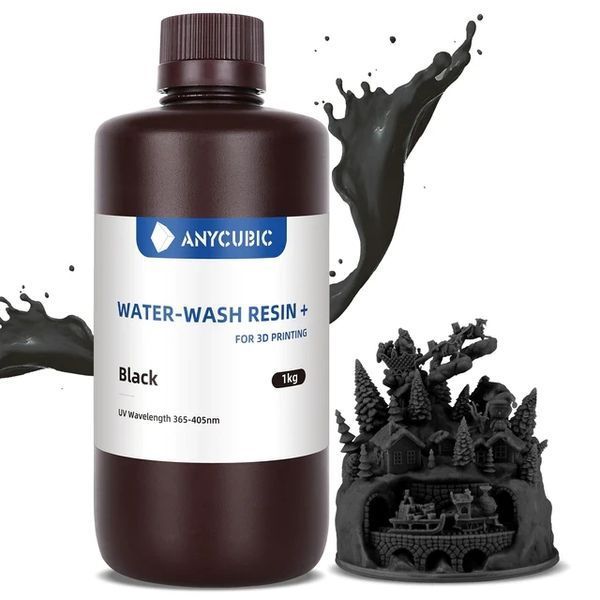 Обробляєма водою Фотополімерна смола Anycubic Water-Wash Resin+ RES68 фото