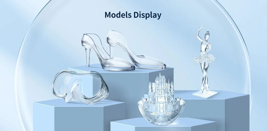 Суперпрозора фотополімерна смола Anycubic High Clear Resin RES10 фото
